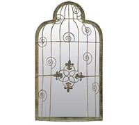 MirrorOutlet 2Ft4 X 1Ft4 70 X 40cm Large Shabby Chic In Or Outdoor Garden Big Wall Mirror,GM007, Brown