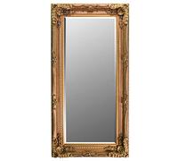 MirrorOutlet 6Ft X 3Ft 175x89cm Large Gold Decorative Antique Style Wall Mirror New Rectangle, 175x89x10,GL157