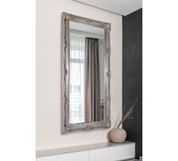 MirrorOutlet Abbey Large Silver Ornate Wall Mirror 168 X 78cm - Grey