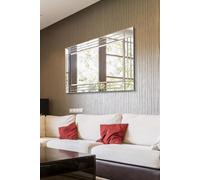 Mirroroutlet All Glass Frameless Venetian Bevelled Large Dress Mirror 120 X 80 Cm