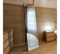 Large All Glass Venetian Triple Bevel Cheval Dress Mirror New 5Ft7 X 1Ft11 170cm X 58cm