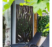 Mirroroutlet Amarelle Extra Large Metal Flame Decorative Garden Screen Mirror 180Cm X 90Cm