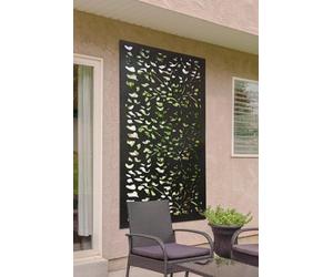 Mirroroutlet Amarelle Extra Large Metal Leaf Decorative Garden Mirror 180 X 90Cm