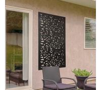 MirrorOutlet Amarelle Extra Large Metal Leaf Design Decorative Garden Screen 120Cm X 60Cm