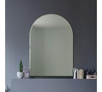 Mirroroutlet Arched Modern Venetian Glass Frame Wall Mirror 100Cm X 70Cm