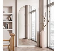 MirrorOutlet Arcus Black Metal Arch Wall Mirror - 190x85cm