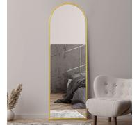 MirrorOutlet Arcus Gold Metal Arch Wall Mirror - 180x60cm