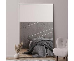 Mirroroutlet Artus - Black Aluminium Edged Full Length Wall Leaner Mirror 68" X 43" (174Cm X 110Cm)