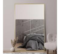 Mirroroutlet Artus - Gold Aluminium Edged Full Length Wall Leaner Mirror 68" X 43" (174Cm X 110Cm)