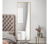 MirrorOutlet The Artus - Gold Modern Aluminium Edged Wall Mirror 47" X 16" (120CM X 40CM) Silver Mirror Glass