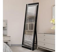 Mirroroutlet Ashton Black Double Bevel Free Standing Cheval Dress Mirror 5Ft7 X 1Ft11, 170Cm X 58Cm