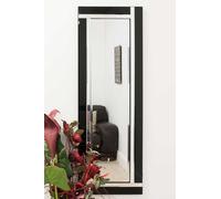 MirrorOutlet Aston Black All Glass Wall Mirror 120 x 40 CM | Size: 1 Pack MirrorOutlet Black 1 Pack