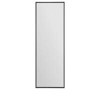 MirrorOutlet The Artus - Black Modern Aluminium Edged Wall Leaner Mirror 47" X 16" (120CM X 40CM) Silver Mirror Glass.…