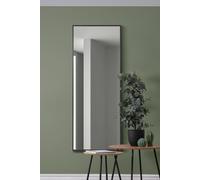 Black Aluminium Edged Wall Mirror 4ft11 X 2ft (150CM X 60CM) MirrorOutlet Black 1 Pack