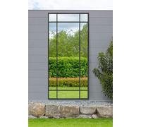 MirrorOutlet Black Contemporary Wall & Leaner Garden Mirror 71"x 33" 180x85cm | Size: 1 Pack MirrorOutlet Black 1 Pack