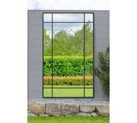 MirrorOutlet Black Contemporary Wall & Leaner Garden Mirror 71"x 43" 180x110cm | Size: 1 Pack MirrorOutlet Black 1 Pack