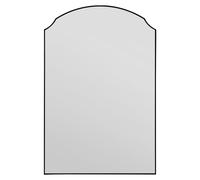 MirrorOutlet Black Edged Dual Arch Curved Edge Wall Mirror 47"x31" (120 X 80cm) | Size: 1 Pack MirrorOutlet Black 1 Pack