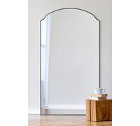 Black Edged Dual Arch Curved Edge Wall Mirror 71"x39" (180 X 100cm) MirrorOutlet Black 1 Pack