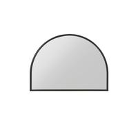 MirrorOutlet Black Metal Framed Arched Garden Wall Mirror 49" X 35" (125CM X 90CM) | Size: 1 Pack MirrorOutlet Black 1 Pack