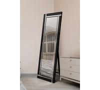 MirrorOutlet Black & Mirror Double Bevel Cheval Dress Mirror 170cm x 58cm | Size: 1 Pack MirrorOutlet Black 1 Pack