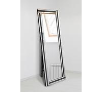 MirrorOutlet Black & Mirror Triple Bevel Cheval Dress Mirror 170cm x 58cm | Size: 1 Pack MirrorOutlet Black 1 Pack
