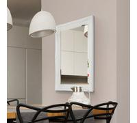 Mirroroutlet Buxton White Wall Mirror 108 X 78Cm