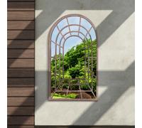 Mirroroutlet Chelsea Metal Arch Shaped Decorative Gothic Effect Garden Mirror 77Cm X 50Cm
