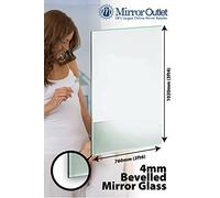MirrorOutlet Circuitt 4mm bathroom Sheet Mirror Glass Bevelled 102 x 76 CM