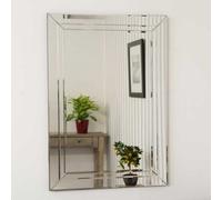 MirrorOutlet Cranbury All Glass Large Wall Mirror 100 X 70 Cm