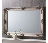 Mirroroutlet Davenport Silver Ornate Flourish Large Wall Mirror 110 X 79Cm