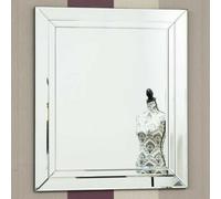Mirroroutlet Frameless Cranbury All Glass Mirror 68 X 58 Cm