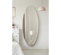 MirrorOutlet Frameless Oval Wall Mirror 71" X 28" (180x70CM) in Silver | Size: 1 Pack MirrorOutlet Silver 1 Pack