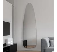 MirrorOutlet Frameless Pond Wall Mirror 61" X 20" (155x50CM) in Silver | Size: 1 Pack MirrorOutlet Silver 1 Pack