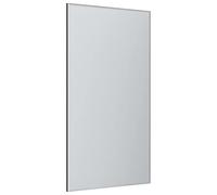 MirrorOutlet Full Length Frameless Aluminium Metal Wall Mirror 174 x 85cm - Large Modern Minimalist Dressing Style- Floor Leaning or Wall Mounted - Full Body View for Bedroom, Hallway, or Living Room
