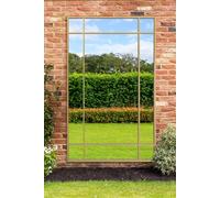 MirrorOutlet Gold Contemporary Wall & Leaner Garden Mirror 79"x 47" 200x120cm | Size: 1 Pack MirrorOutlet Gold 1 Pack