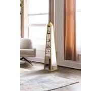 MirrorOutlet Gold Metal Edged Mirrored Ornament (120CM X 25CM X 25CM) | Size: 1 Pack MirrorOutlet Gold 1 Pack