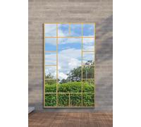 MirrorOutlet Gold Modern Wall & Leaner Garden Mirror 79"x 47" 200x120cm | Size: 1 Pack MirrorOutlet Gold 1 Pack