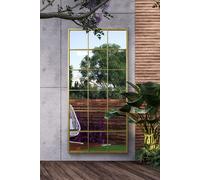 MirrorOutlet Gold Modern Window Garden Wall Mirror 69" X 33" (174CM X 85CM) | Size: 1 Pack MirrorOutlet Gold 1 Pack