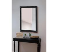 MirrorOutlet 'Hamilton' Black Antique Design Wall Mirror 117cm x 91cm | Size: 117 cm x 91 cm MirrorOutlet Black 117 cm x 91 cm