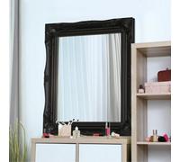 Mirroroutlet Hamilton Black Shabby Chic Design Accent Mirror 61 X 51Cm