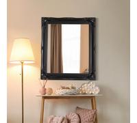 Mirroroutlet Hamilton Black Shabby Chic Design Small Mirror 76 X 66Cm