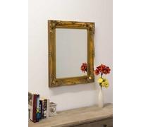 Mirroroutlet Hamilton Vintage Gold Antique Design Accent Mirror 66 X 56Cm