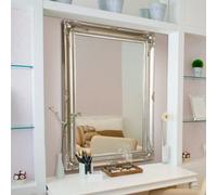 Mirroroutlet Hamilton Vintage Silver Antique Design Mirror 91 X 66Cm