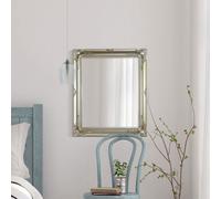 Mirroroutlet Hamilton Vintage Silver Antique Design Small Mirror 76 X 66Cm