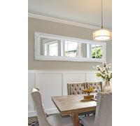 Mirroroutlet Hamilton White Shabby Chic Design Mirror 137 X 46 Cm