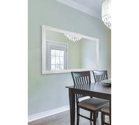 MirrorOutlet "Hamilton" White Shabby Chic Design Wall/Leaner Mirror 167cm x 106cm | Size: 167 cm x 106 cm MirrorOutlet White 167 cm x 106 cm