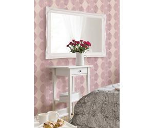 Mirroroutlet Hamilton White Shabby Chic Design Wall Mirror 107 X 76 Cm