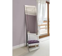 MirrorOutlet 'Horsley' All Glass Free Standing Modern Cheval Mirror 170 x 58 CM in Clear MirrorOutlet Clear 170 x 58 CM