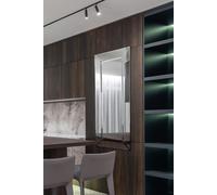 MirrorOutlet Horsley All Glass Modern Dress Mirror 120 X 48 Cm, Clear