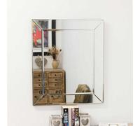 Mirroroutlet Horsley All Glass Wall Mirror 69 X 58 Cm